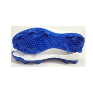 Blue White Two-tone Dot Texture Rubber Baseball Cleat Outsole Multi-directional Spike Studs Turf Anti-slip Traction Flexible Shock Absorption Baseball & Softball Sports Shoe Sole OEM Color Logo Customizable
