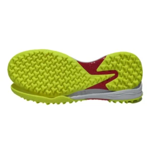 Lime Red Gray Three-tone Triangular Particle Granular Texture Rubber AG Turf Soccer Outsole Midfoot Special-shaped Reinforcement Anti-slip OEM Custom Football Shoe Sole