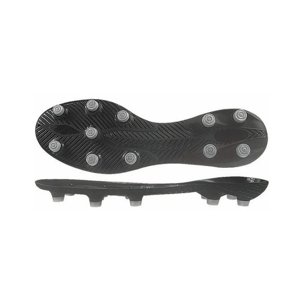 Black Silver Two-tone Round Cylindrical Studs Herringbone Grain Texture TPU FG Soccer Outsole Midfoot Hollow Anti-torsion Structure OEM Custom Football Shoe Replacement Sole